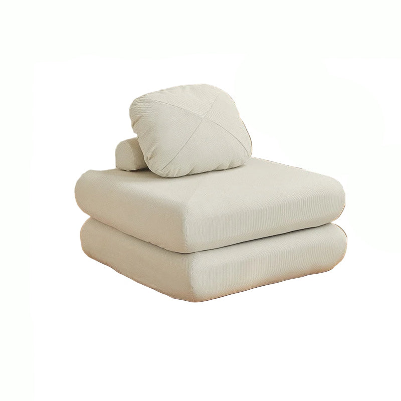 Sofá individual de tela, sofá cama de batata, tatami plegable de doble uso para sala de estar de tamaño pequeño, sofá perezoso de bloque de tofu