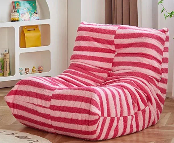Sillón puf individual de gamuza