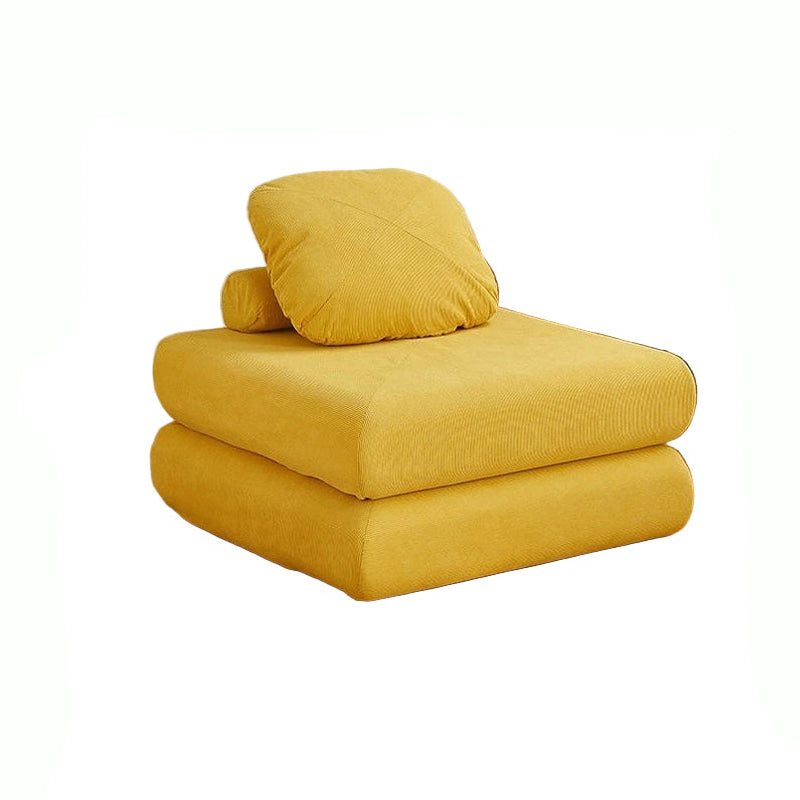 Sofá individual de tela, sofá cama de batata, tatami plegable de doble uso para sala de estar de tamaño pequeño, sofá perezoso de bloque de tofu