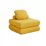 Sofá individual de tela, sofá cama de batata, tatami plegable de doble uso para sala de estar de tamaño pequeño, sofá perezoso de bloque de tofu