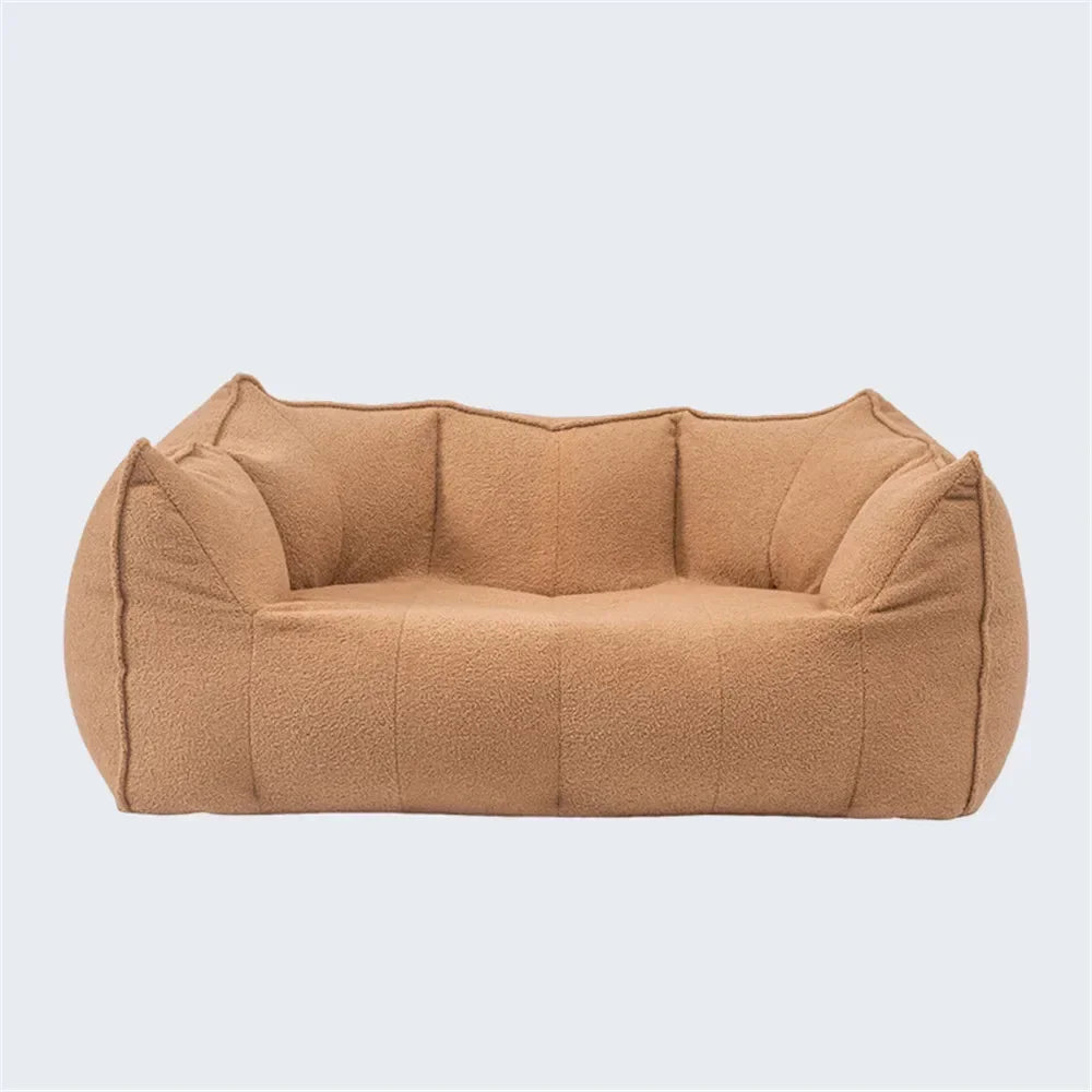Sofá reclinable doble para dormitorio, balcón, ocio, compresión al vacío, relleno de esponja extraíble y lavable.