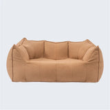 Sofá reclinable doble para dormitorio, balcón, ocio, compresión al vacío, relleno de esponja extraíble y lavable.
