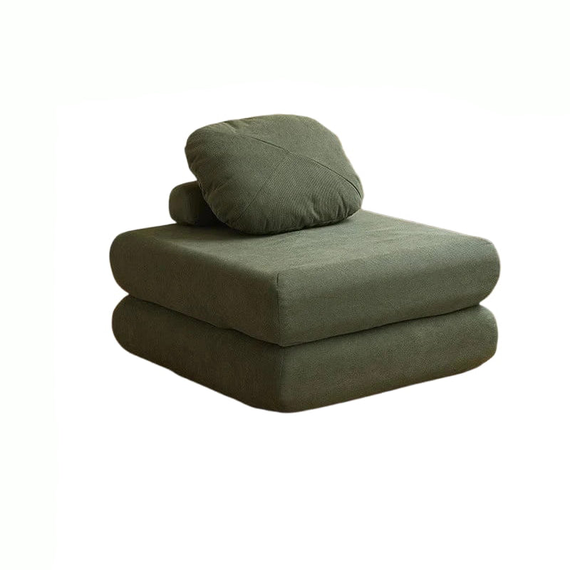 Sofá individual de tela, sofá cama de batata, tatami plegable de doble uso para sala de estar de tamaño pequeño, sofá perezoso de bloque de tofu