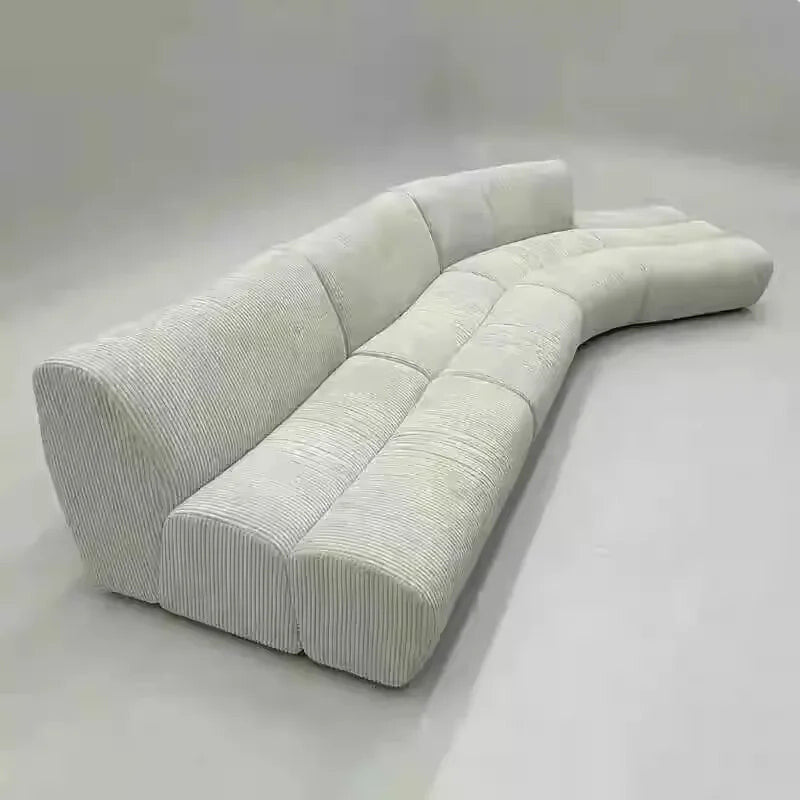 Italian Minimalist Pine Fabric Sofa