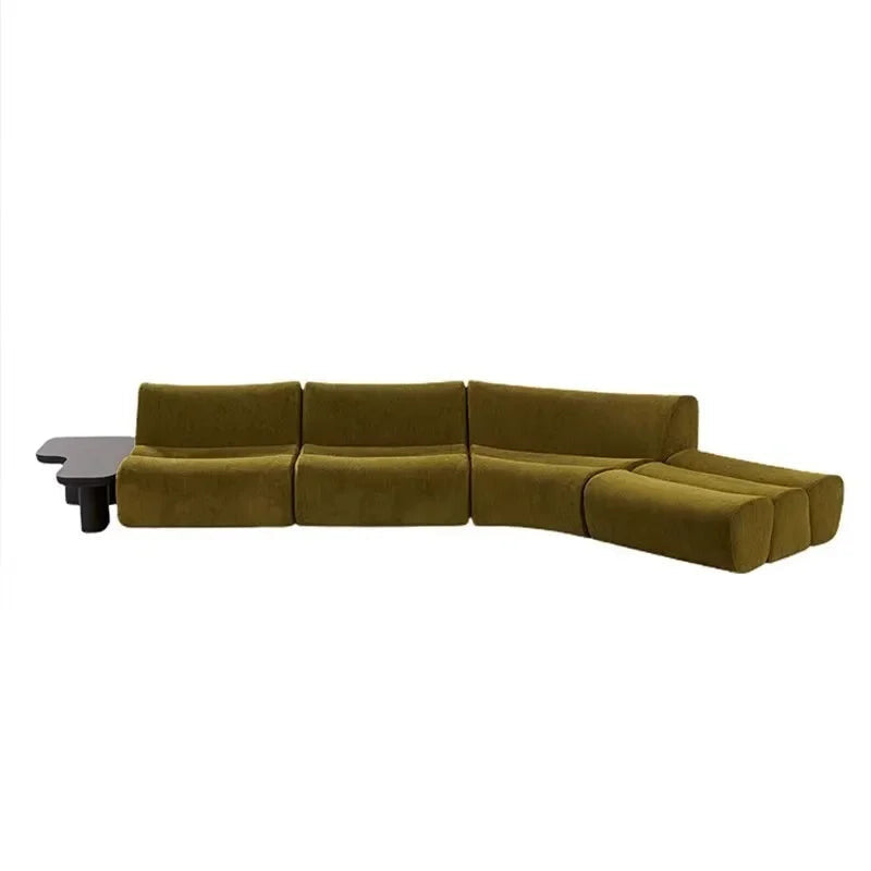 Italian Minimalist Pine Fabric Sofa
