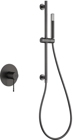 Black Gun Metal Concealed Single Lever Shower Set with Hand Shower BLESS, main product view