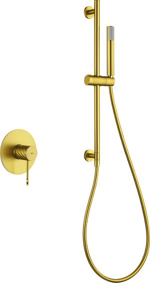 Bless Brushed Gold Concealed Single Lever Shower Set with Hand Shower, main product view