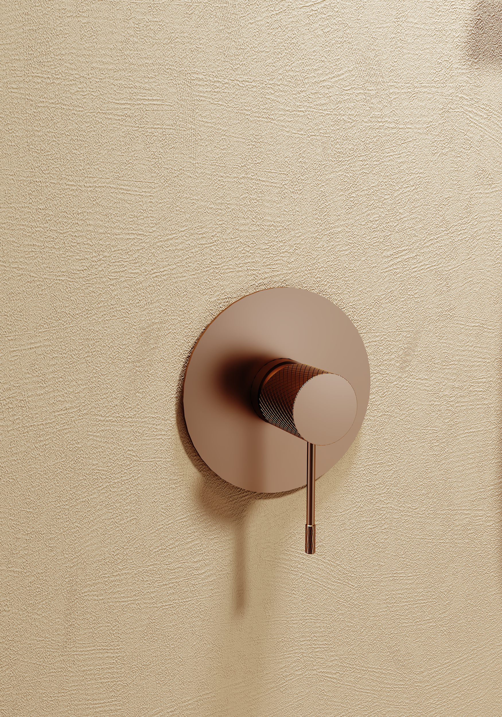 Line Chrome Concealed Single Lever Shower Set with Hand Shower, view 4