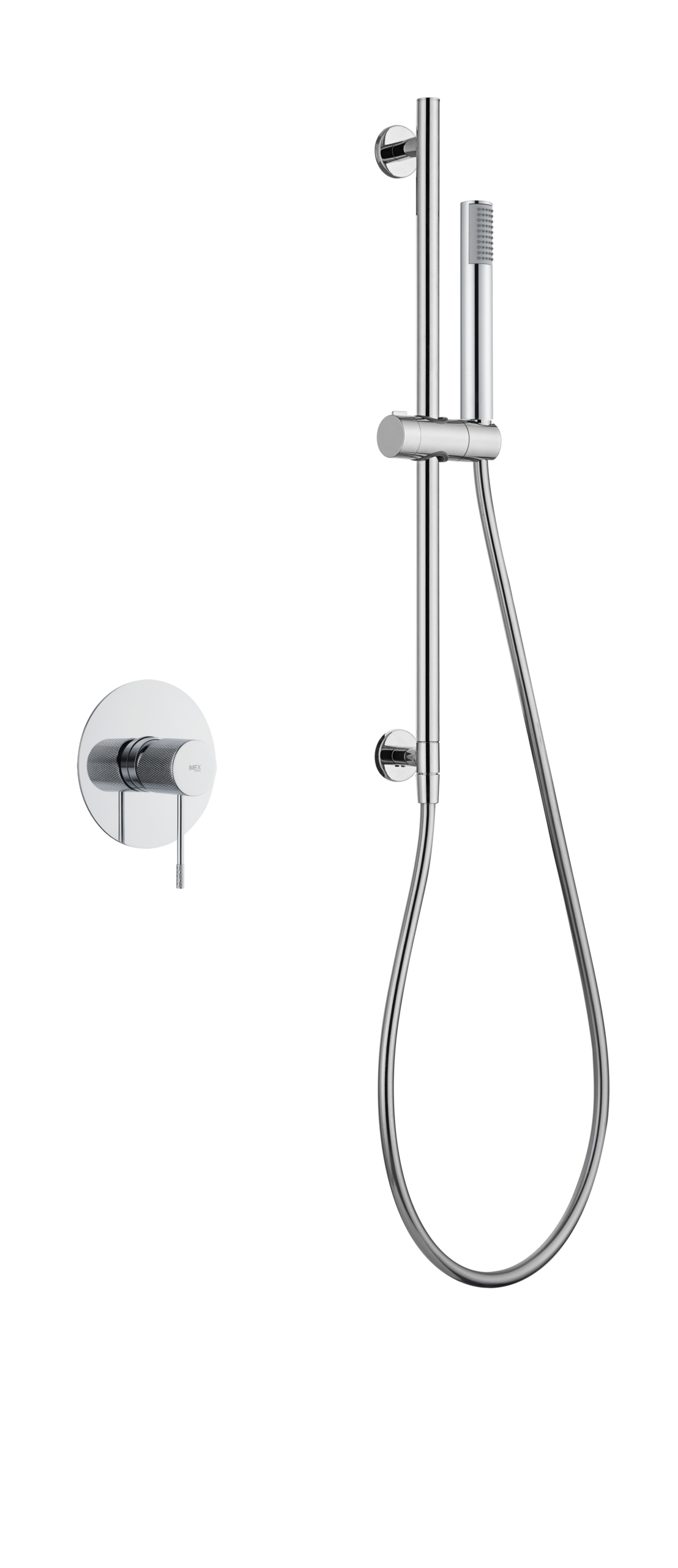 Line Chrome Concealed Single Lever Shower Set with Hand Shower, main product view
