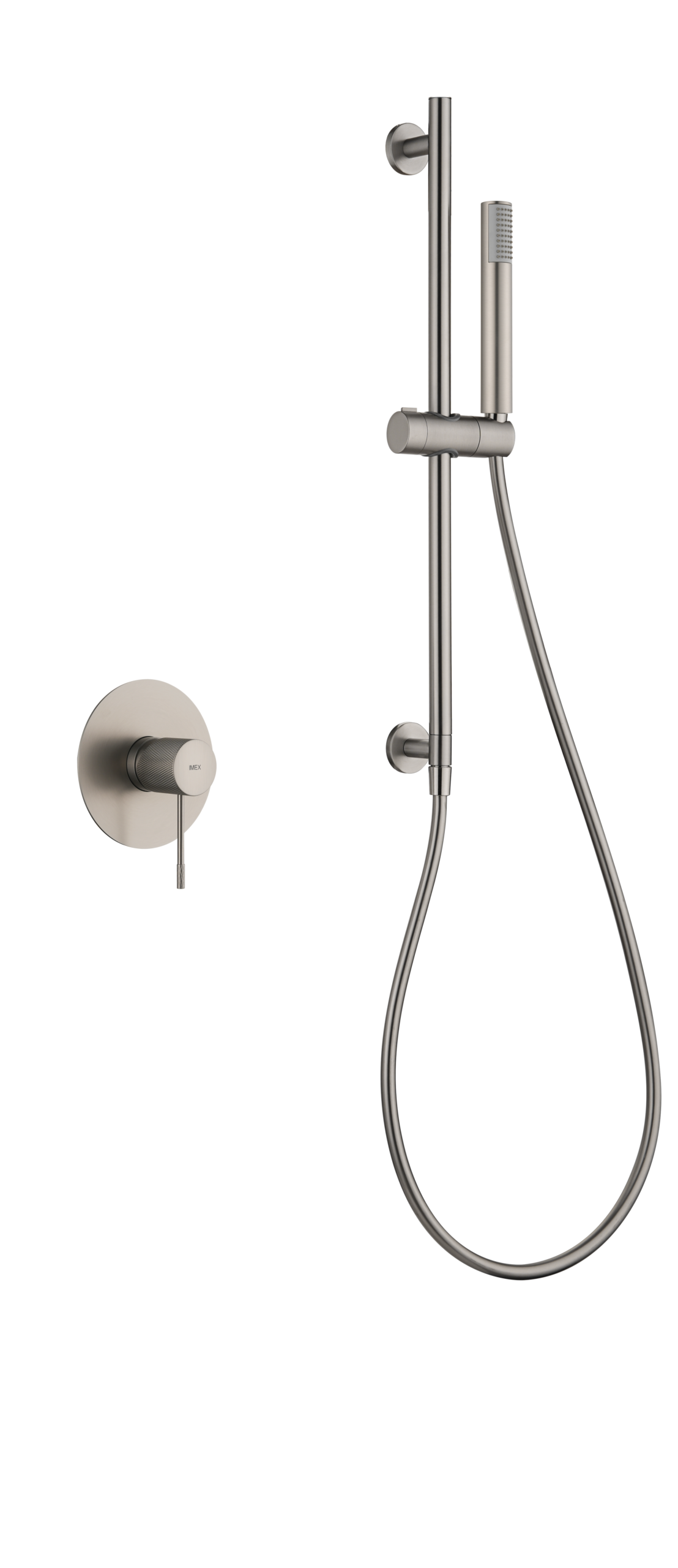 Line Brushed Nickel Concealed Single Lever Shower Set with Hand Shower, main product view