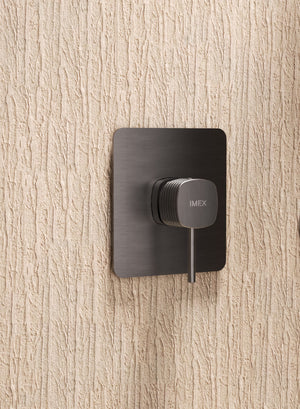 Brushed Rose Gold Concealed Single Lever Shower Set with Hand Shower FIRENZE, view 2