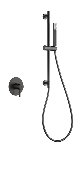 Black Gun Metal Concealed Single Lever Shower Set with Hand Shower MONZA, main product view