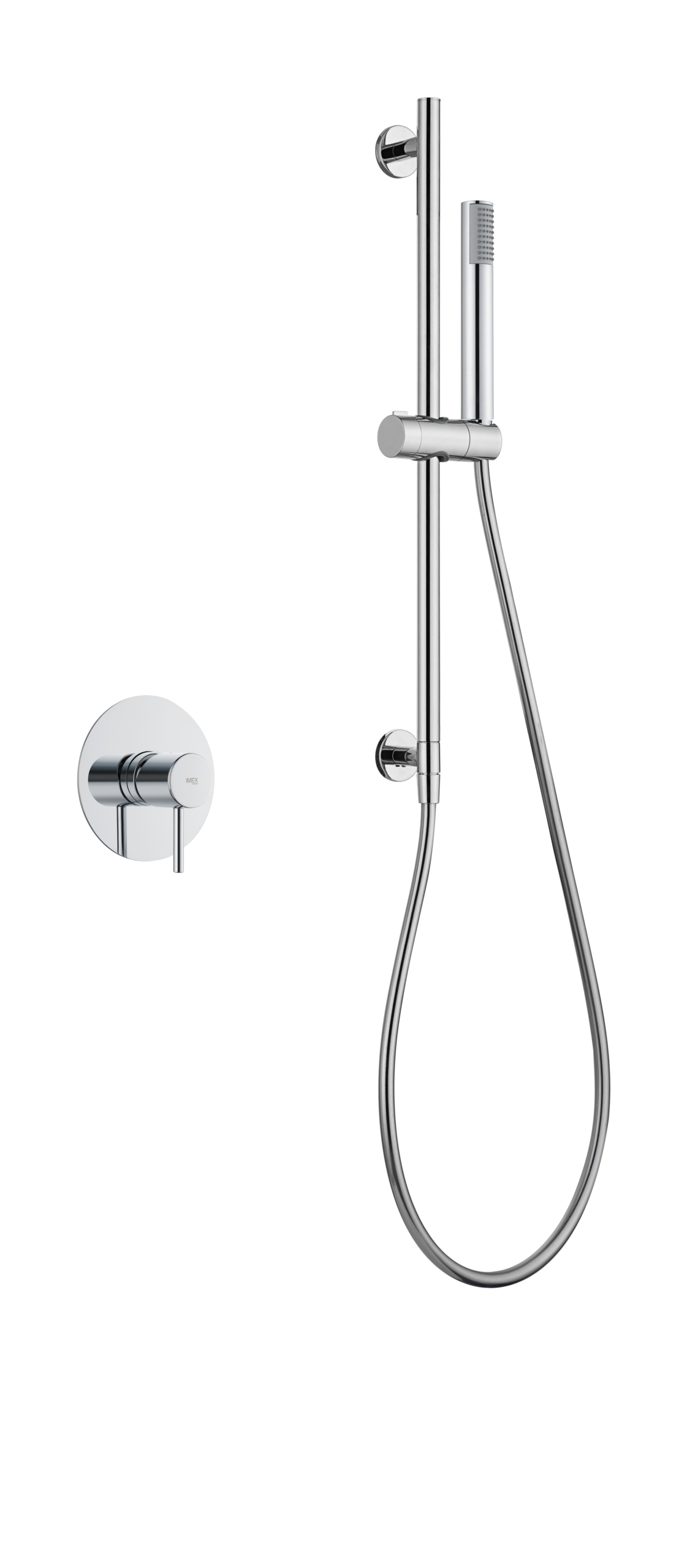 Monza Chrome Concealed Single Lever Shower Set with Hand Shower, main product view