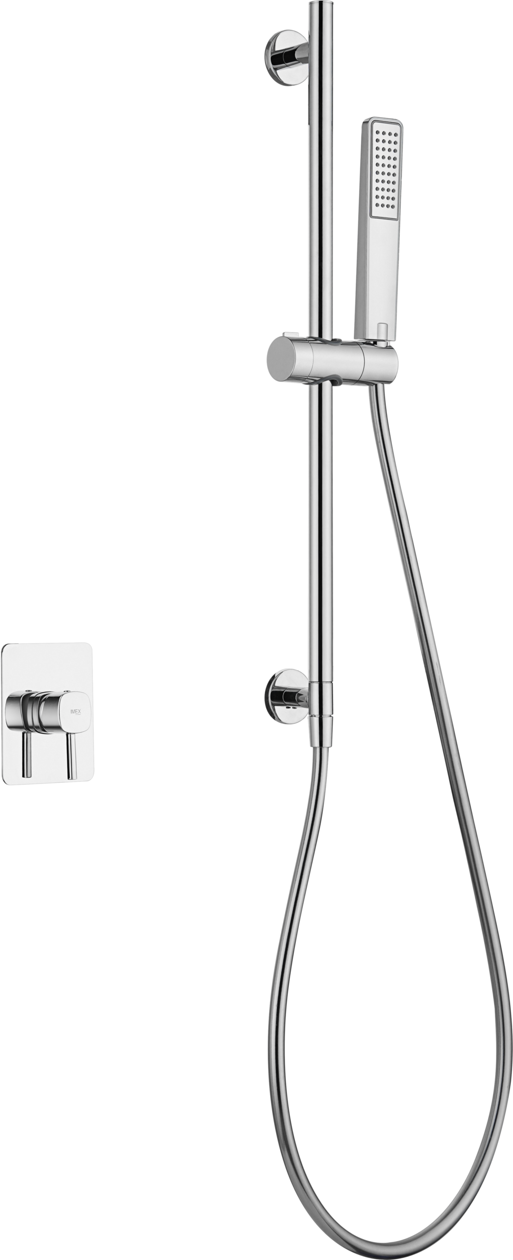 Toscana Chrome Concealed Single Lever Shower Set with Hand Shower, main product view