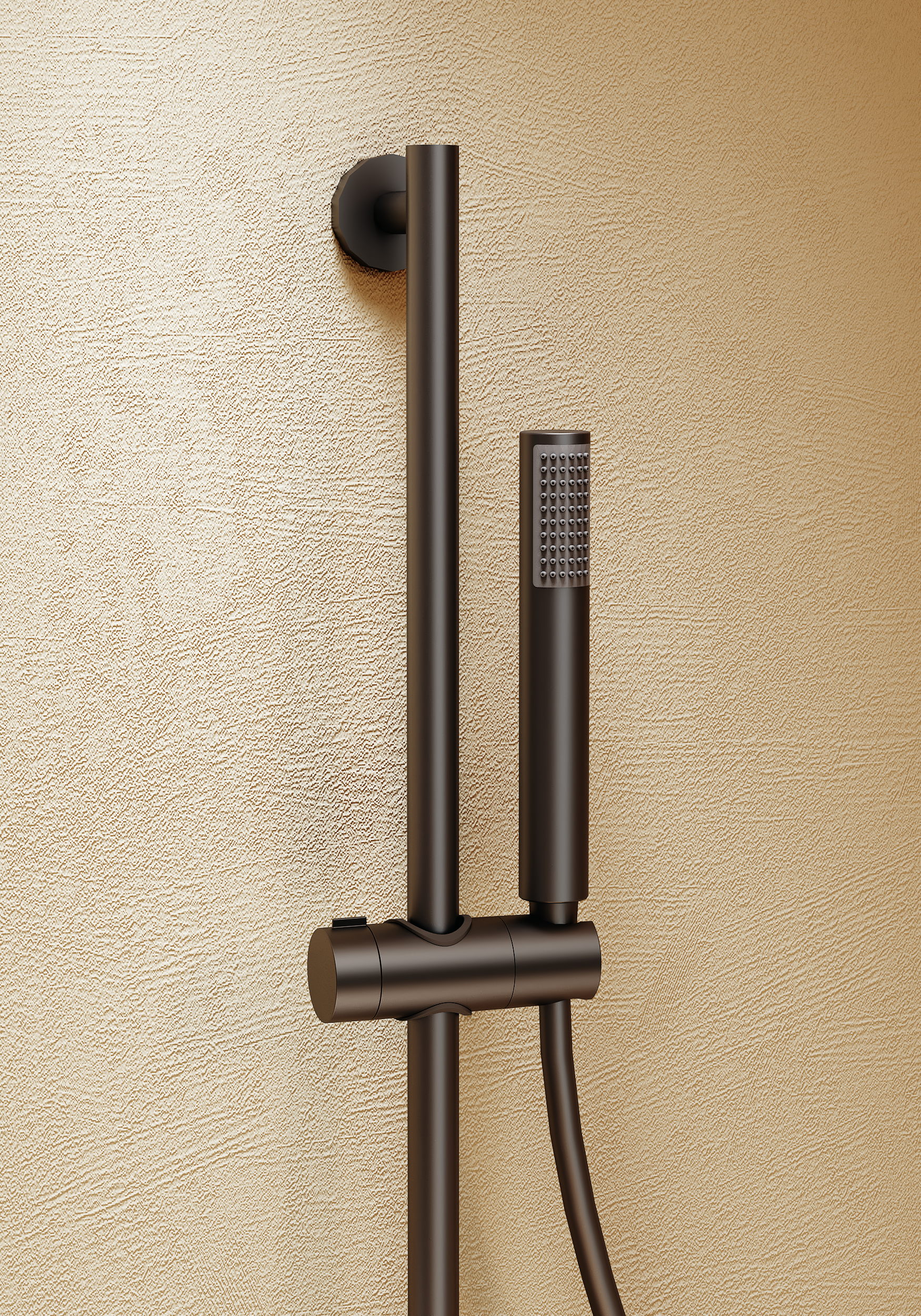 Belgica Chrome Concealed Single Lever Shower Set with Hand Shower, view 3