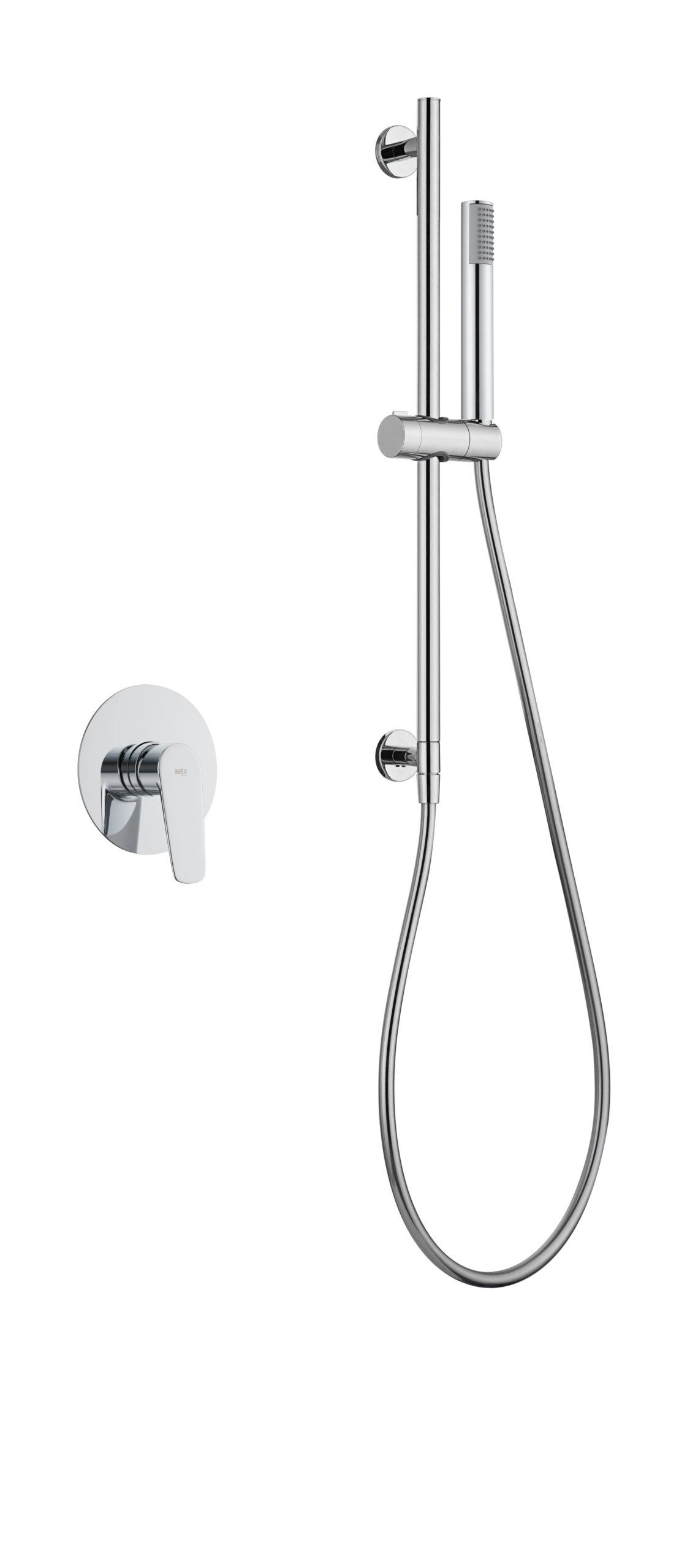 Belgica Chrome Concealed Single Lever Shower Set with Hand Shower, main product view