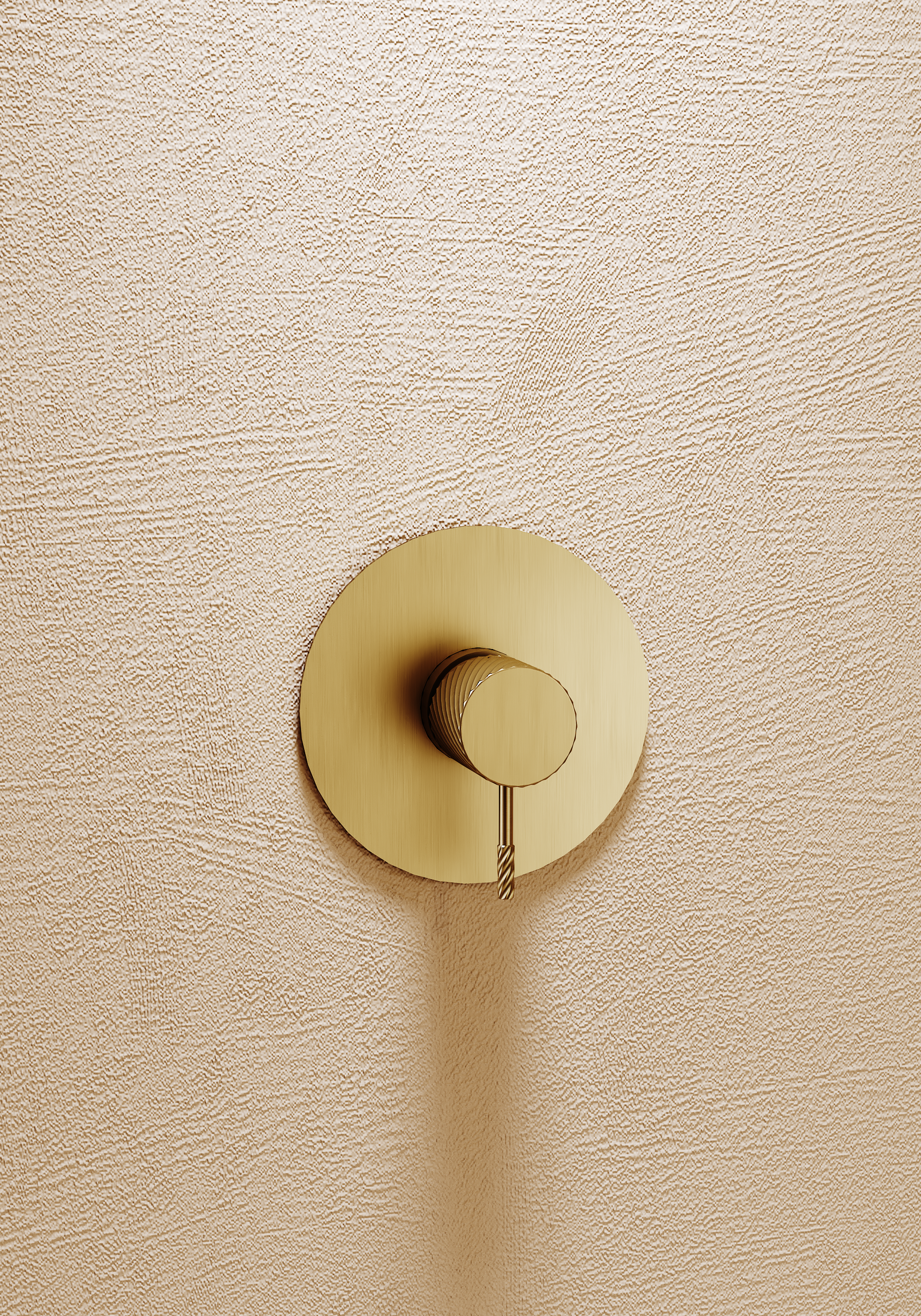 Bless Brushed Gold Concealed Single Lever Shower Set with Hand Shower, view 4