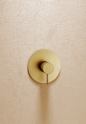 Bless Brushed Gold Concealed Single Lever Shower Set with Hand Shower, view 4