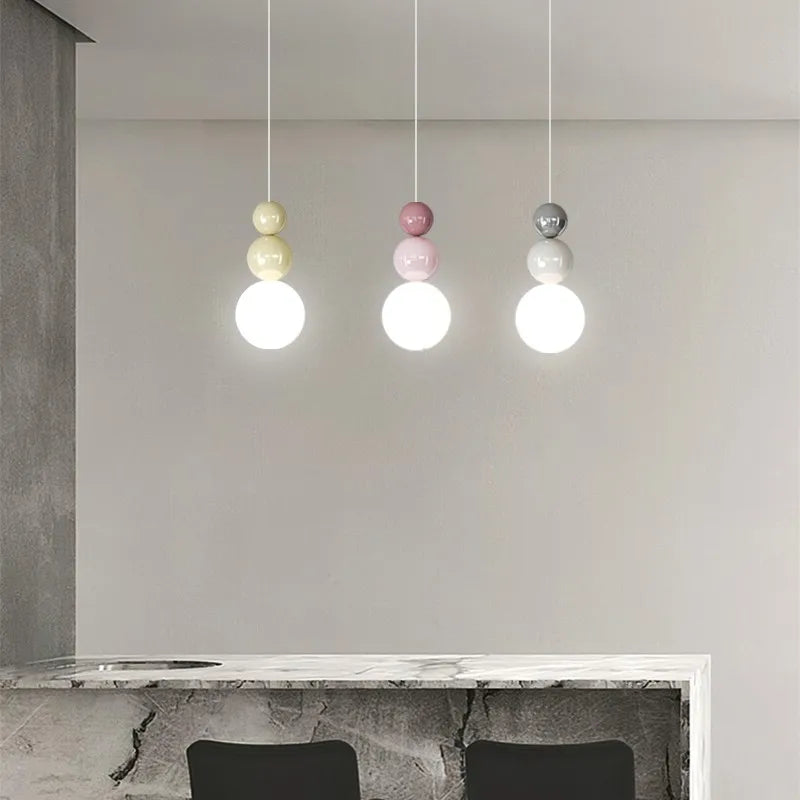 Lámpara colgante nórdica moderna LED