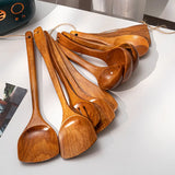 Utensilios de cocina de madera para el hogar Cucharas y palas