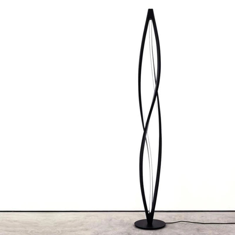 Lámpara de pie con luces LED geométricas de arte moderno