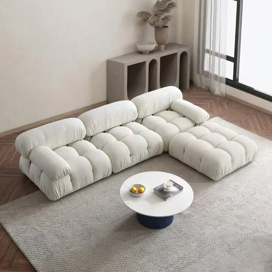 Sofás modulares nórdicos para sala de estar, diseño único, minimalistas y glamurosos, sofás de esquina estéticos, muebles comprimidos.