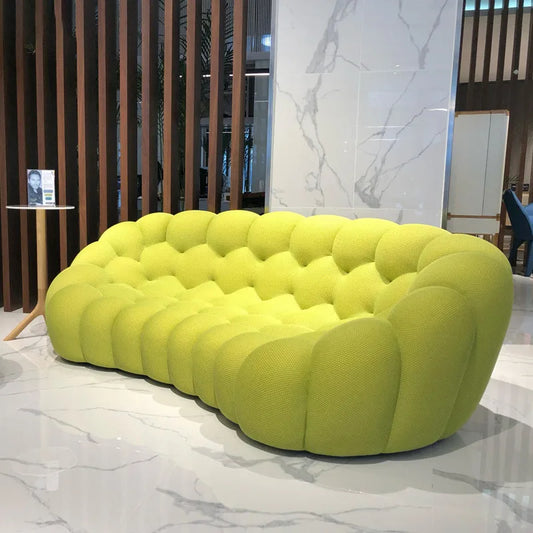 Sofá nórdico moderno de compresión, sofá de burbujas de fútbol, ​​sofás de 3 plazas con formas especiales, sofás individuales para sala de estar, muebles para el hogar.