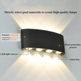 Lámpara de pared LED moderna con luz de arriba a abajo
