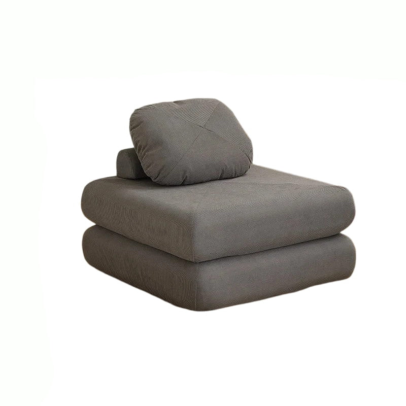 Sofá individual de tela, sofá cama de batata, tatami plegable de doble uso para sala de estar de tamaño pequeño, sofá perezoso de bloque de tofu