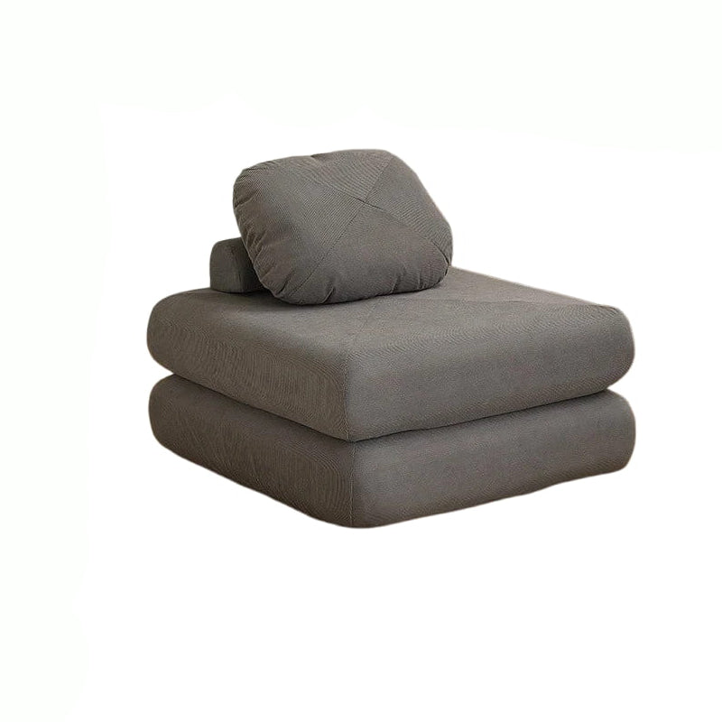 Sofá individual de tela, sofá cama de batata, tatami plegable de doble uso para sala de estar de tamaño pequeño, sofá perezoso de bloque de tofu