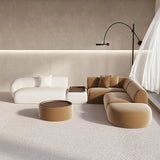 Conjunto de sofá seccional minimalista marrón, sofá modular curvo beige europeo para sala de estar, sofá doble de diseño italiano Divani Furniture