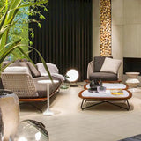 Sofá para terraza y salón, para 3 personas, para balcón, para exteriores, para jardín, individual, muebles de jardín exterior, muebles de patio exterior