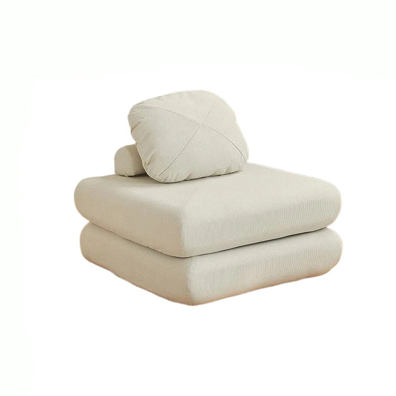Sofá individual de tela, sofá cama de batata, tatami plegable de doble uso para sala de estar de tamaño pequeño, sofá perezoso de bloque de tofu