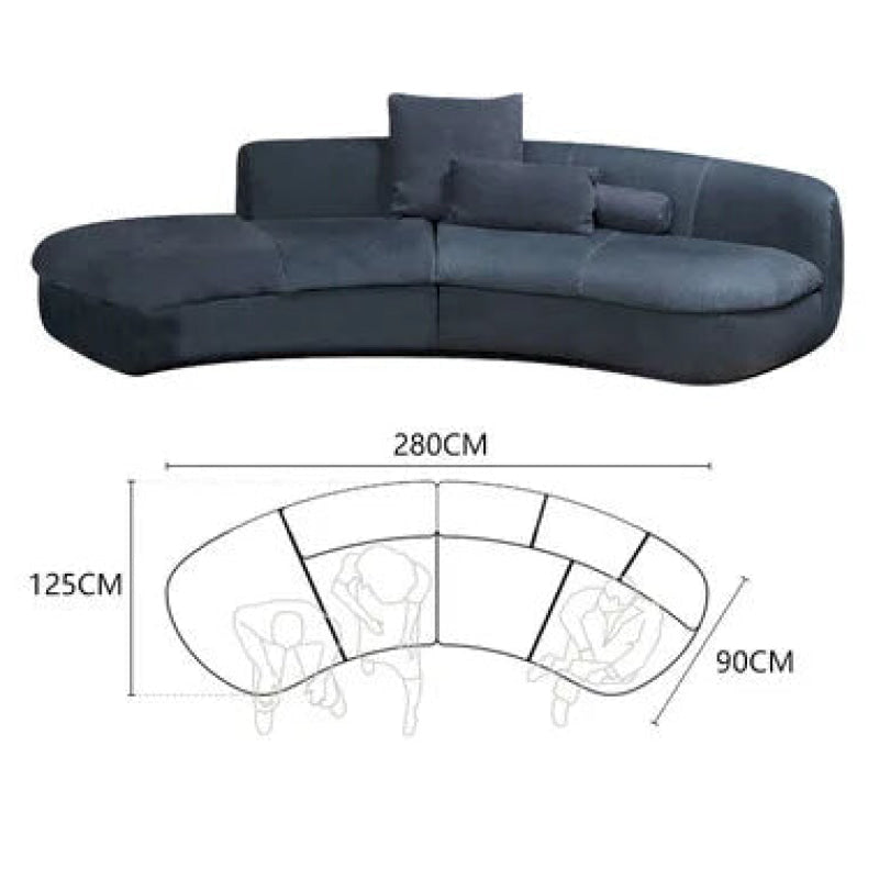 Modern Minimalist Italian Moon Sofa