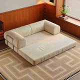 Sofá cama plegable minimalista de pana 