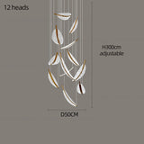 Lámpara colgante moderna en espiral con LED