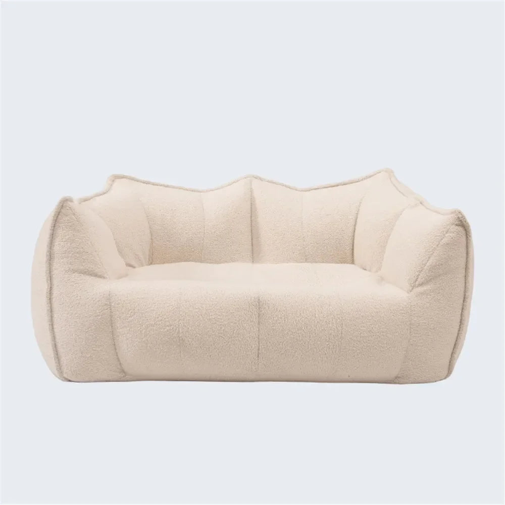 Sofá reclinable doble para dormitorio, balcón, ocio, compresión al vacío, relleno de esponja extraíble y lavable.