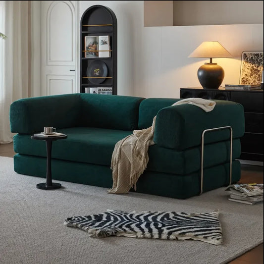 Sofá cama moderno minimalista, funda extraíble, color opcional, 200 x 100 x 70 cm, nuevo, UE, 2025