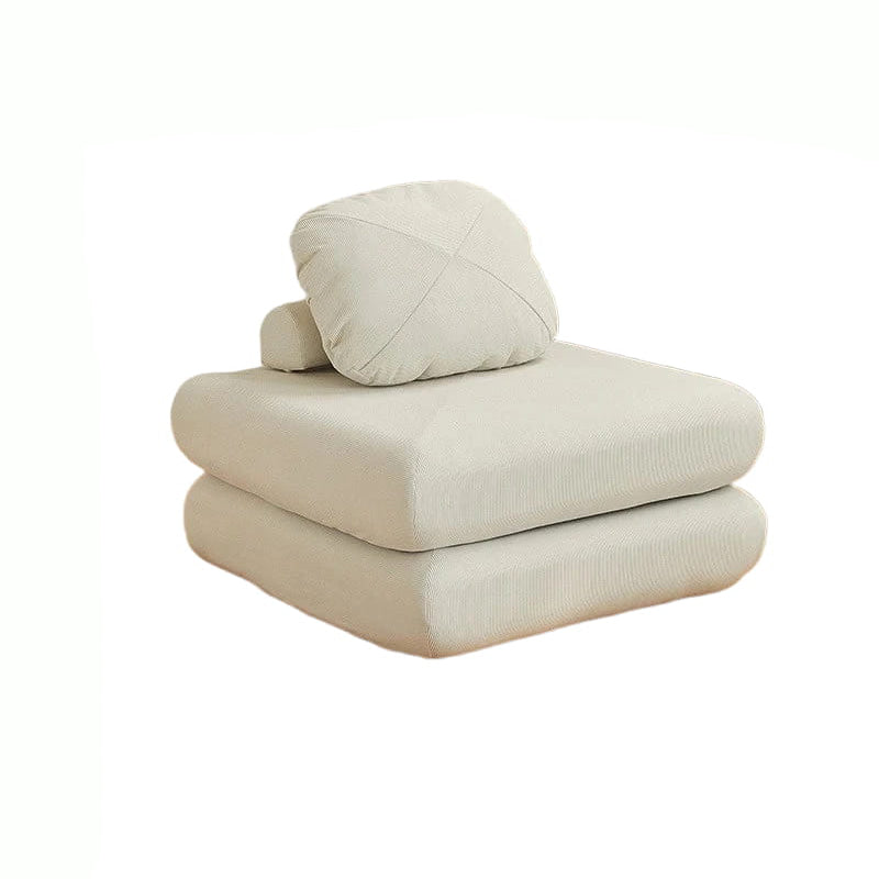 Sofá individual de tela, sofá cama de batata, tatami plegable de doble uso para sala de estar de tamaño pequeño, sofá perezoso de bloque de tofu
