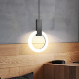 Lámpara de anillo colgante de techo LED simple nórdica