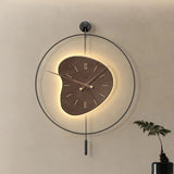 Reloj de pared luminoso de Londres, péndulo minimalista Digital