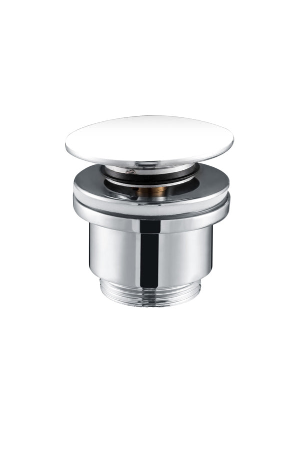 Glossy White Click-Clack Valve for Modern Bathrooms, view 2