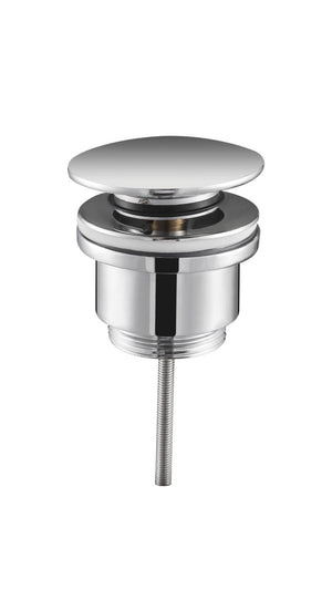 Brushed Nickel Click-Clack Valve for Modern Bathrooms, view 2
