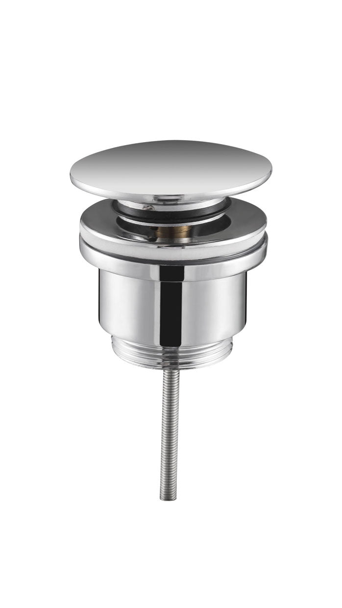 Brushed Nickel Click-Clack Valve for Modern Bathrooms, view 2