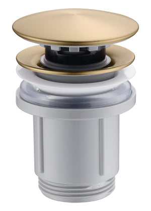 Brushed Gold Click Clack Valve for Sink and Bidet, view 2