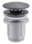 Válvula Click-Clack de PVC color negro metalizado