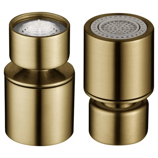 Aireador Rótula M22H De Cocina Dos Funciones Acabado Oro Cepillado - Bathroom Product