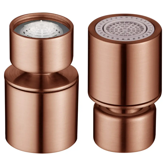 Aireador Rótula M22H De Cocina Dos Funciones Acabado Oro Rosa Cepillado - Bathroom Product