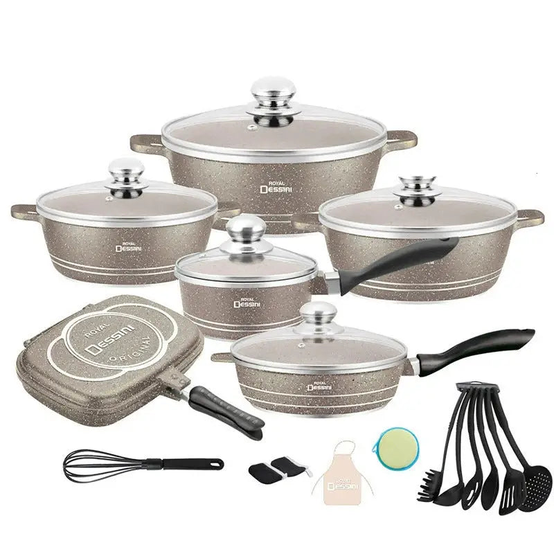 23-Piece Aluminum Cookware Set with Non-Stick Coating - view 5