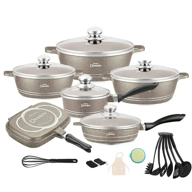23-Piece Aluminum Cookware Set with Non-Stick Coating - view 7